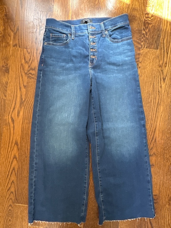 Banana Republic Denim - Banana Republic Size 6 Cropped Wide Leg Pants